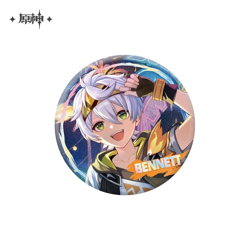 Badge personnage série Themed Genshin Impact