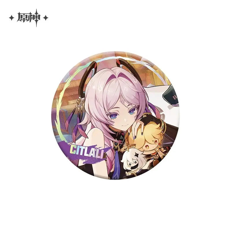 Badge personnage série Themed Genshin Impact