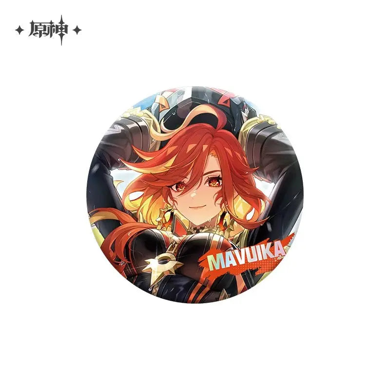 Badge personnage série Themed Genshin Impact