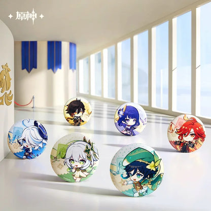 Badge série Teyvat Exhibitions Genshin Impact Waku Waku Goods Shop