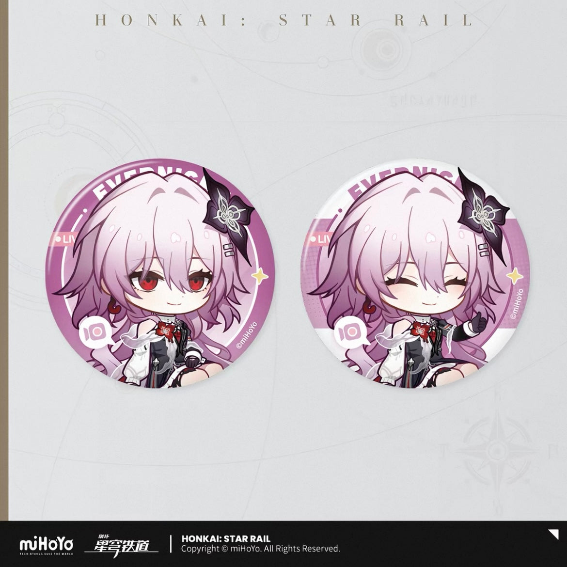 Badge Set Série Salon d'Hibouraïm Honkai Star Rail