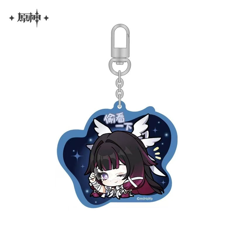 Porte-clés série Chibi Emoji Genshin Impact