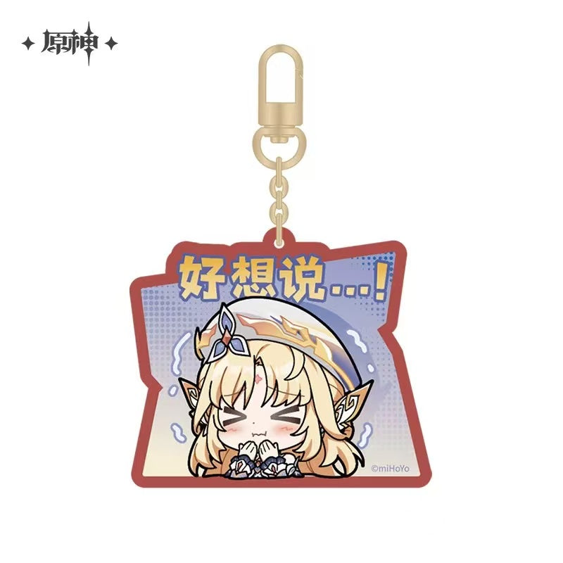 Porte-clés série Chibi Emoji Genshin Impact