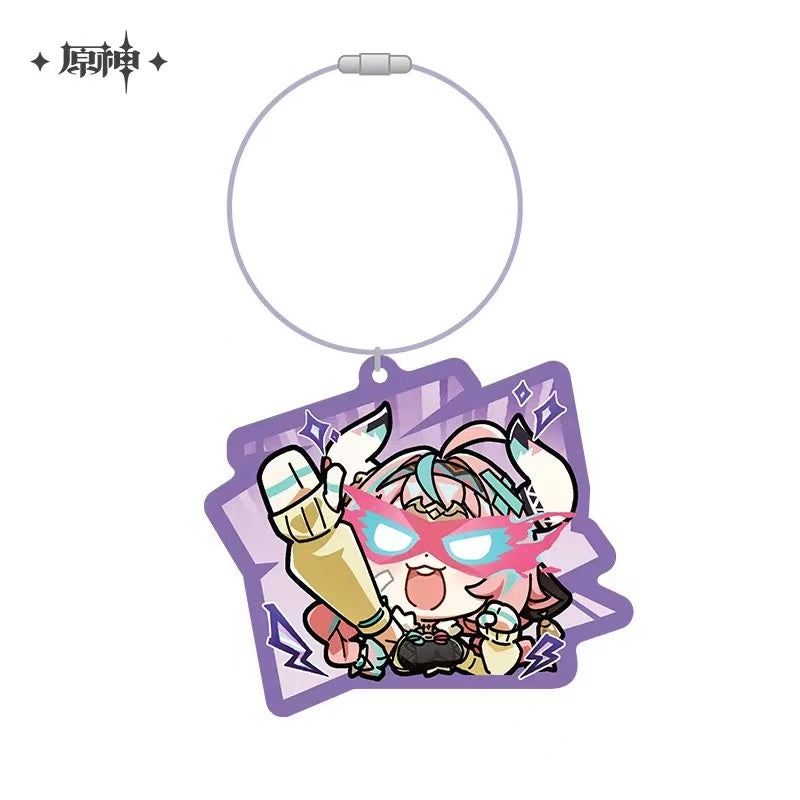 Porte-clés série Chibi Emoji Genshin Impact