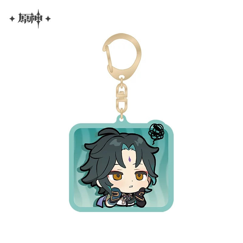 Porte-clés série Chibi Emoji Genshin Impact