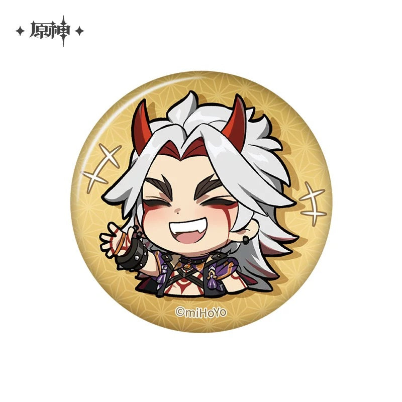 Badge série Chibi Emoji Genshin Impact