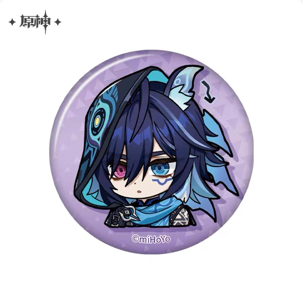 Badge série Chibi Emoji Genshin Impact