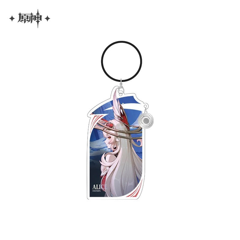 Porte-clé série Song of the Welkin Moon Themed Waku Waku Goods Shop