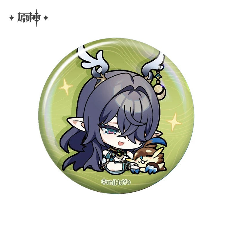 Badge série Chibi Emoji Genshin Impact